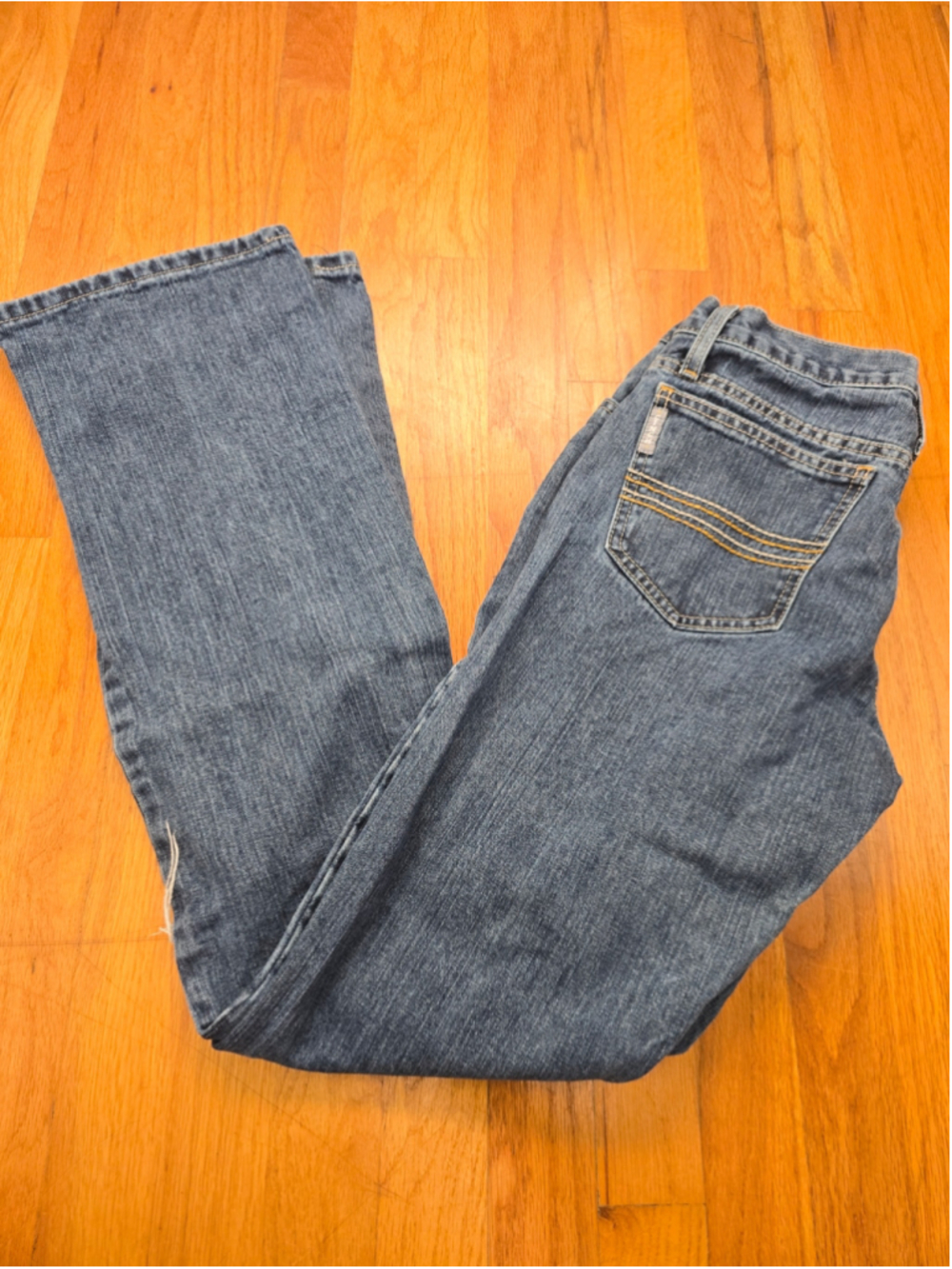 Men's Cinch Straight Leg Distressed Jeans Blue size 29x34